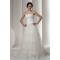 New Design Strapless Satin A-Line Sleeveless Sweet Lace Wedding Dresses 2030798