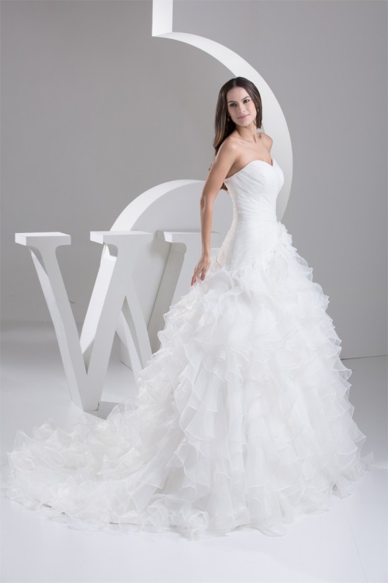 New design Sweetheart Satin Sleeveless Princess Sweet Wedding Dresses 2030799 New design Sweetheart Satin Sleeveless Princess Sweet Wedding Dresses 2030799