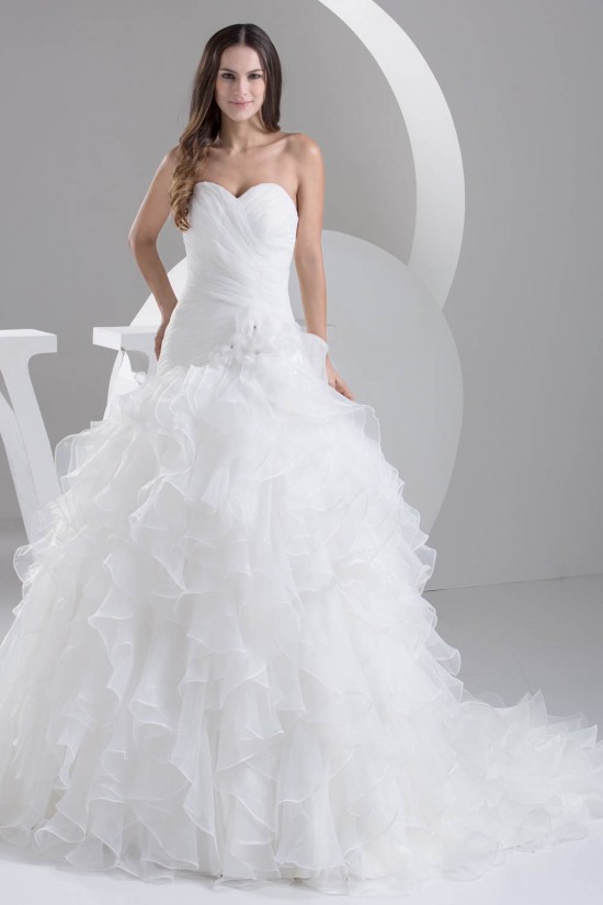 New design Sweetheart Satin Sleeveless Princess Sweet Wedding Dresses 2030799 New design Sweetheart Satin Sleeveless Princess Sweet Wedding Dresses 2030799