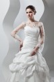 New Style A-Line Long Sleeve Lace Taffeta Sheer Sweet Wedding Dresses 2030801 New Style A-Line Long Sleeve Lace Taffeta Sheer Sweet Wedding Dresses 2030801