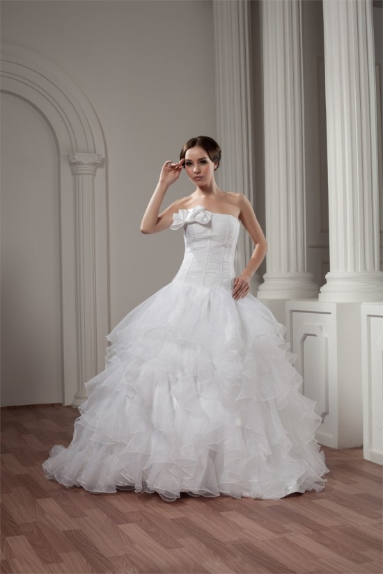New Style A-Line Sleeveless Satin Strapless Wedding Dresses 2030802 New Style A-Line Sleeveless Satin Strapless Wedding Dresses 2030802