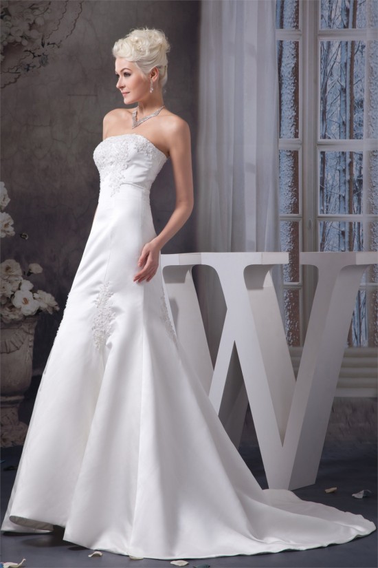 New Style Trumpet/Mermaid Sleeveless Strapless Lace Wedding Dresses 2030803 New Style Trumpet/Mermaid Sleeveless Strapless Lace Wedding Dresses 2030803