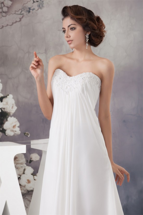 New Style A-Line Sweetheart Chiffon Lace Wedding Dresses Maternity Wedding Dresses 2030804