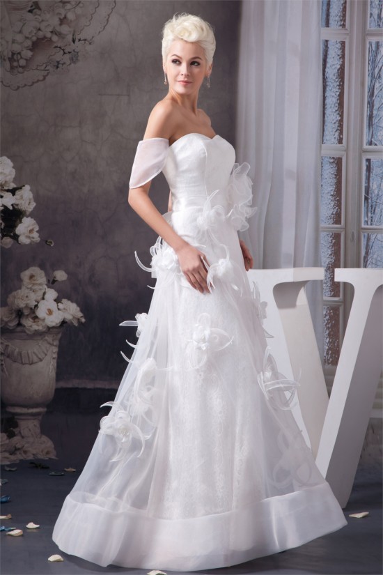 Off-the-Shoulder Satin Lace Sheath/Column Sweet Wedding Dresses 2030807 Off-the-Shoulder Satin Lace Sheath/Column Sweet Wedding Dresses 2030807