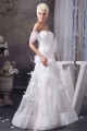 Off-the-Shoulder Satin Lace Sheath/Column Sweet Wedding Dresses 2030807 Off-the-Shoulder Satin Lace Sheath/Column Sweet Wedding Dresses 2030807