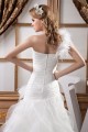 A-Line One-Shoulder Satin Organza Sleeveless Best Wedding Dresses 2030808 A-Line One-Shoulder Satin Organza Sleeveless Best Wedding Dresses 2030808