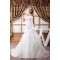 A-Line One-Shoulder Satin Organza Sleeveless Best Wedding Dresses 2030808
