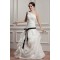 One-Shoulder A-Line Sleeveless Floor-Length Wedding Dresses 2030810