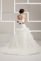 One-Shoulder A-Line Sleeveless Satin Taffeta Fine Netting Wedding Dresses 2030813