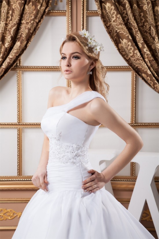 One-Shoulder A-Line Sleeveless Most Beautiful Wedding Dresses 2030814 One-Shoulder A-Line Sleeveless Most Beautiful Wedding Dresses 2030814