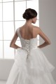 One-Shoulder Sleeveless Satin A-Line Lace Wedding Dresses 2030817