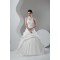 Organza Taffeta Lace High-Neck Ball Gown Sleeveless Wedding Dresses 2030819
