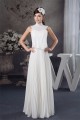 Pleats Floor-Length Sleeveless A-Line High-Neck Chiffon Wedding Dresses 2030820 Pleats Floor-Length Sleeveless A-Line High-Neck Chiffon Wedding Dresses 2030820