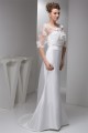Portrait 3/4 Length Sleeve Satin Taffeta Fine Netting New Arrival Wedding Dresses 2030821 Portrait 3/4 Length Sleeve Satin Taffeta Fine Netting New Arrival Wedding Dresses 2030821