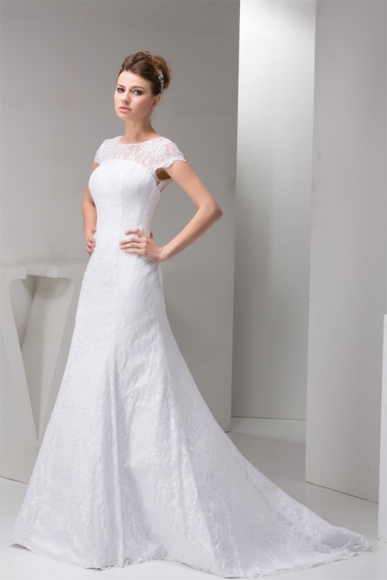 Portrait Satin Lace Mermaid/Trumpet Sleeveless Sweet Wedding Dresses 2030822 Portrait Satin Lace Mermaid/Trumpet Sleeveless Sweet Wedding Dresses 2030822