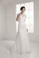 Portrait Sleeveless A-Line Lace Silk like Satin Fine Netting New Arrival Wedding Dresses 2030823 Portrait Sleeveless A-Line Lace Silk like Satin Fine Netting New Arrival Wedding Dresses 2030823
