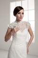 Portrait Sleeveless A-Line Lace Silk like Satin Fine Netting New Arrival Wedding Dresses 2030823 Portrait Sleeveless A-Line Lace Silk like Satin Fine Netting New Arrival Wedding Dresses 2030823