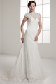 Portrait Sleeveless A-Line Lace Silk like Satin Fine Netting New Arrival Wedding Dresses 2030823 Portrait Sleeveless A-Line Lace Silk like Satin Fine Netting New Arrival Wedding Dresses 2030823