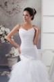 Princess Sleeveless Satin Fine Netting Lace Straps Wedding Dresses 2030825