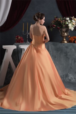 Ruffles Sleeveless Satin Taffeta Strapless Sweet Wedding Dresses 2030828