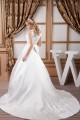 A-Line High-Neck Sleeveless Satin Most Beautiful Wedding Dresses 2030830 A-Line High-Neck Sleeveless Satin Most Beautiful Wedding Dresses 2030830