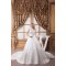 A-Line High-Neck Sleeveless Satin Most Beautiful Wedding Dresses 2030830