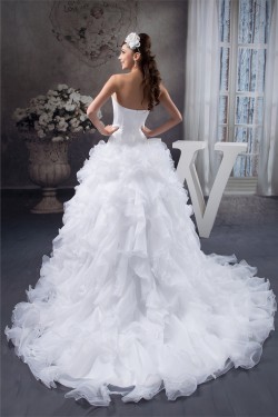 A-Line Sleeveless Strapless Most Beautiful Wedding Dresses 2030833