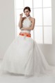 Satin Elastic Woven Satin Sleeveless High-Neck Wedding Dresses 2030834 Satin Elastic Woven Satin Sleeveless High-Neck Wedding Dresses 2030834