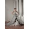 Satin Fine Netting A-Line Strapless Sleeveless Wedding Dresses 2030836