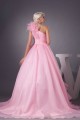 Satin Fine Netting One-Shoulder A-Line Sleeveless Pink Wedding Dresses 2030840 Satin Fine Netting One-Shoulder A-Line Sleeveless Pink Wedding Dresses 2030840
