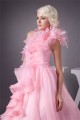 Satin Fine Netting One-Shoulder A-Line Sleeveless Pink Wedding Dresses 2030840 Satin Fine Netting One-Shoulder A-Line Sleeveless Pink Wedding Dresses 2030840