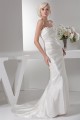 Sheath/Column Satin Lace Fine Netting Soft Wedding Dresses 2030850 Sheath/Column Satin Lace Fine Netting Soft Wedding Dresses 2030850