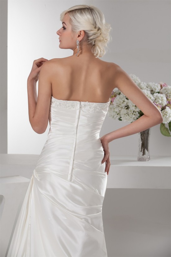 Sheath/Column Satin Lace Fine Netting Soft Wedding Dresses 2030850 Sheath/Column Satin Lace Fine Netting Soft Wedding Dresses 2030850