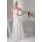Sheath/Column Satin Lace Fine Netting Soft Wedding Dresses 2030850