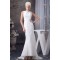 Satin Lace Portrait Mermaid/Trumpet Sleeveless Wedding Dresses 2030852
