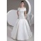 Satin Square Sleeveless A-Line Beaded Off-the-Shoulder Wedding Dresses 2030853