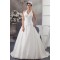 Satin Lace Taffeta Halter Sleeveless A-Line Best Wedding Dresses 2030855