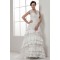 Satin Lace Taffeta Sleeveless A-Line V-Neck New Arrival Wedding Dresses 2030856