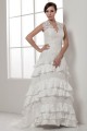 Satin Lace Taffeta Sleeveless A-Line V-Neck New Arrival Wedding Dresses 2030856 Satin Lace Taffeta Sleeveless A-Line V-Neck New Arrival Wedding Dresses 2030856