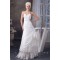 Satin Lace Taffeta Halter Sleeveless Wedding Dresses 2030857