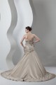 A-Line Satin Sleeveless Strapless Lace Wedding Dresses 2030859 A-Line Satin Sleeveless Strapless Lace Wedding Dresses 2030859
