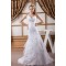 A-Line Satin Organza Sleeveless Wedding Dresses 2030864