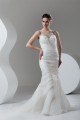 Satin Organza Scoop Sleeveless Mermaid/Trumpet Beaded Wedding Dresses 2030865 Satin Organza Scoop Sleeveless Mermaid/Trumpet Beaded Wedding Dresses 2030865