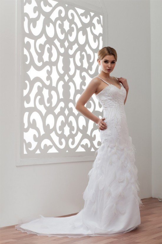 Satin Organza Sleeveless A-Line Sweetheart Embellished Wedding Dresses 2030866 Satin Organza Sleeveless A-Line Sweetheart Embellished Wedding Dresses 2030866