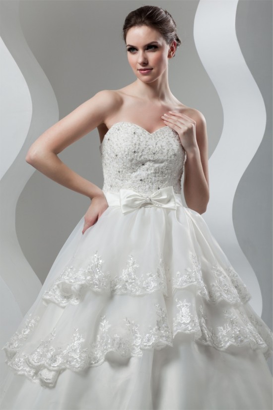 Satin Organza Sweetheart Ball Gown Sleeveless Beaded Lace Wedding Dresses 2030870 Satin Organza Sweetheart Ball Gown Sleeveless Beaded Lace Wedding Dresses 2030870