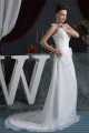 Sheath/Column One-Shoulder Satin Organza Beautiful Beaded Lace Wedding Dresses 2030872 Sheath/Column One-Shoulder Satin Organza Beautiful Beaded Lace Wedding Dresses 2030872