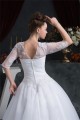 Ball Gown Satin Organza V-Neck Half Elbow Sleeve Floor-Length Wedding Dresses 2030873 Ball Gown Satin Organza V-Neck Half Elbow Sleeve Floor-Length Wedding Dresses 2030873