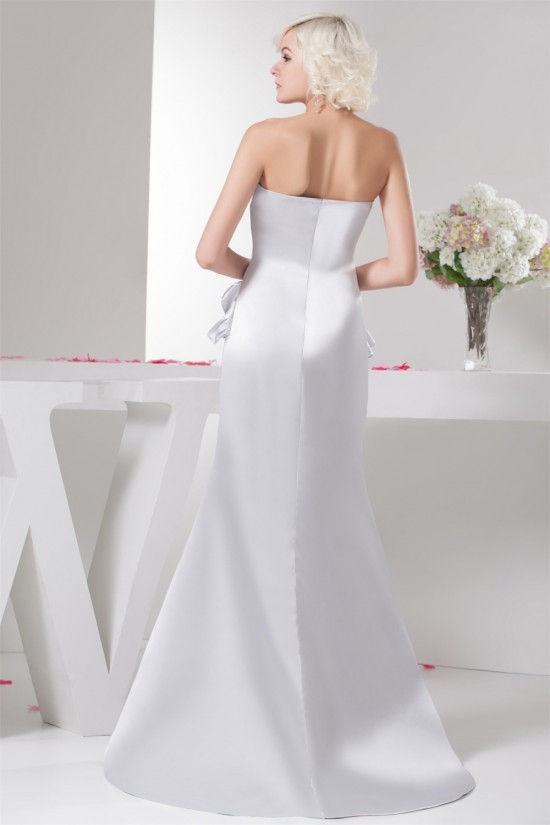 Trumpet/Mermaid Sweetheart Pleats Sweep Train Wedding Dresses 2030874 Trumpet/Mermaid Sweetheart Pleats Sweep Train Wedding Dresses 2030874