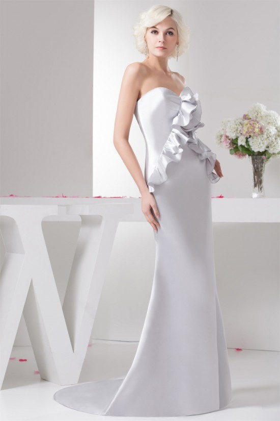 Trumpet/Mermaid Sweetheart Pleats Sweep Train Wedding Dresses 2030874 Trumpet/Mermaid Sweetheart Pleats Sweep Train Wedding Dresses 2030874