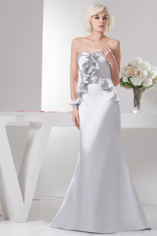 Trumpet/Mermaid Sweetheart Pleats Sweep Train Wedding Dresses 2030874 Trumpet/Mermaid Sweetheart Pleats Sweep Train Wedding Dresses 2030874